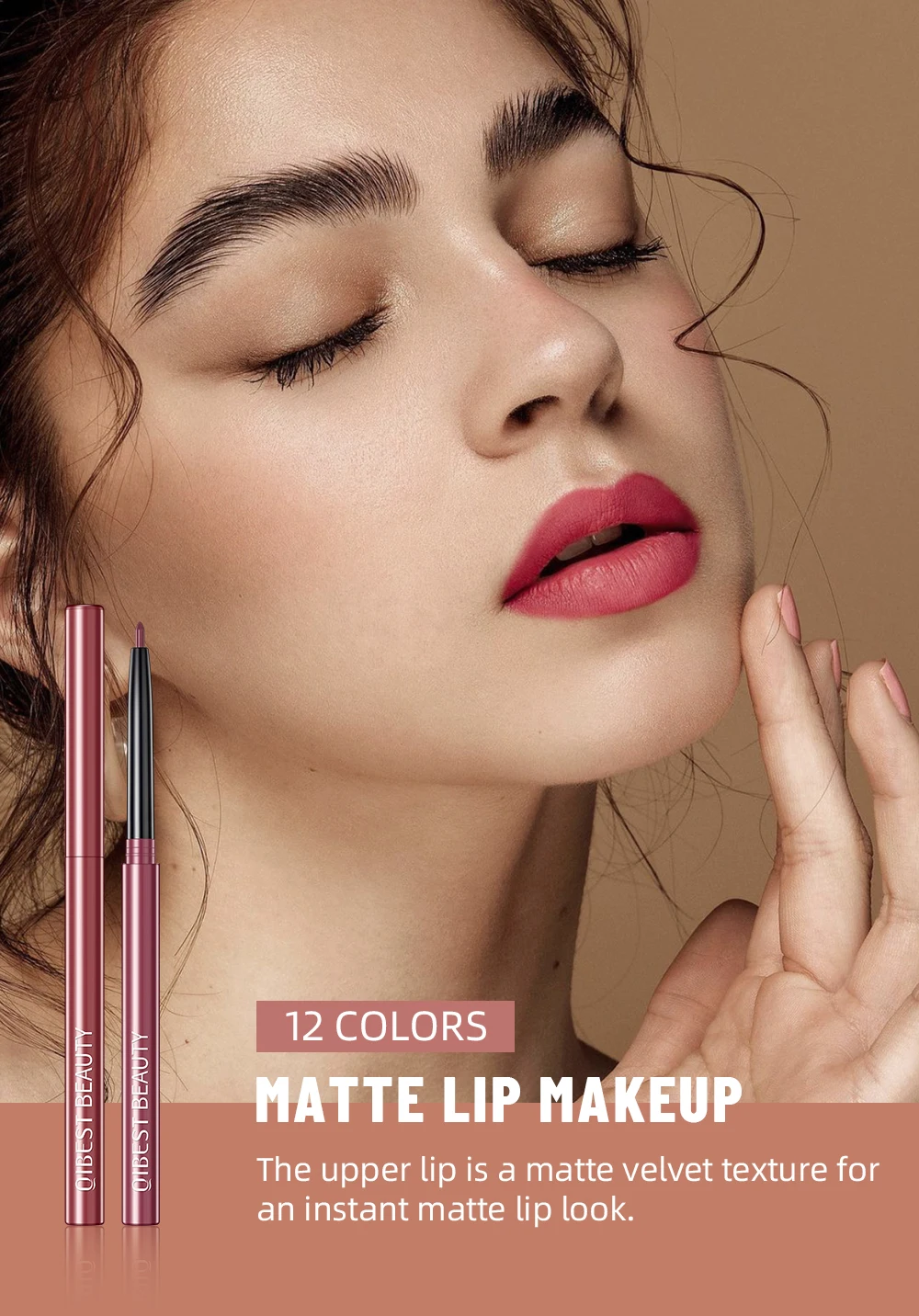 Description Picture 5 of item12pcs/set Lip Liner Pencil Waterproof Long Lasting Lipstick Matte Nude Contour Lipliner Pencil Lipstick Pen Lip Tint Cosmetics