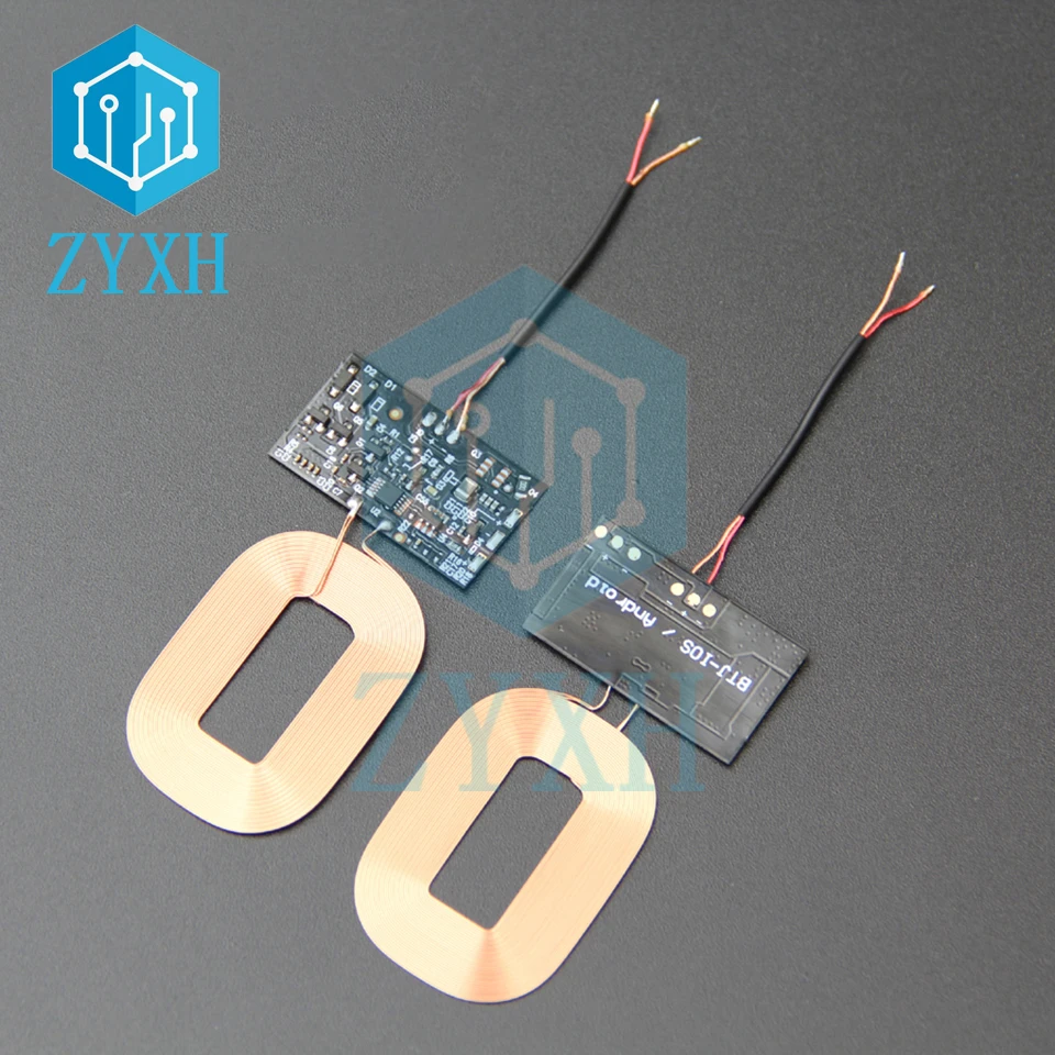 Qi Standard Wireless Charger Receiver Module DC 5V 1A PCBA Coil Board Universal Charging For Samsung Huawei iPhone For Iconic Brand