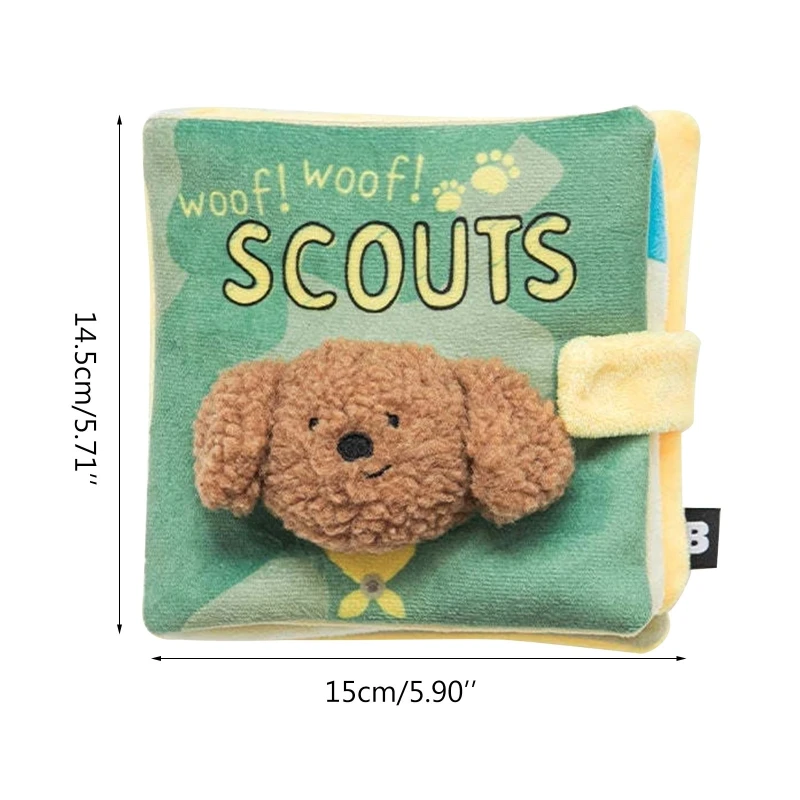 Description Picture 3 of itemLeaking Food Cute Sniffing Sound Books Reading Toys Dogs Tibetan Food Books Pet Plush Toys Dogs Supplies Birthday
