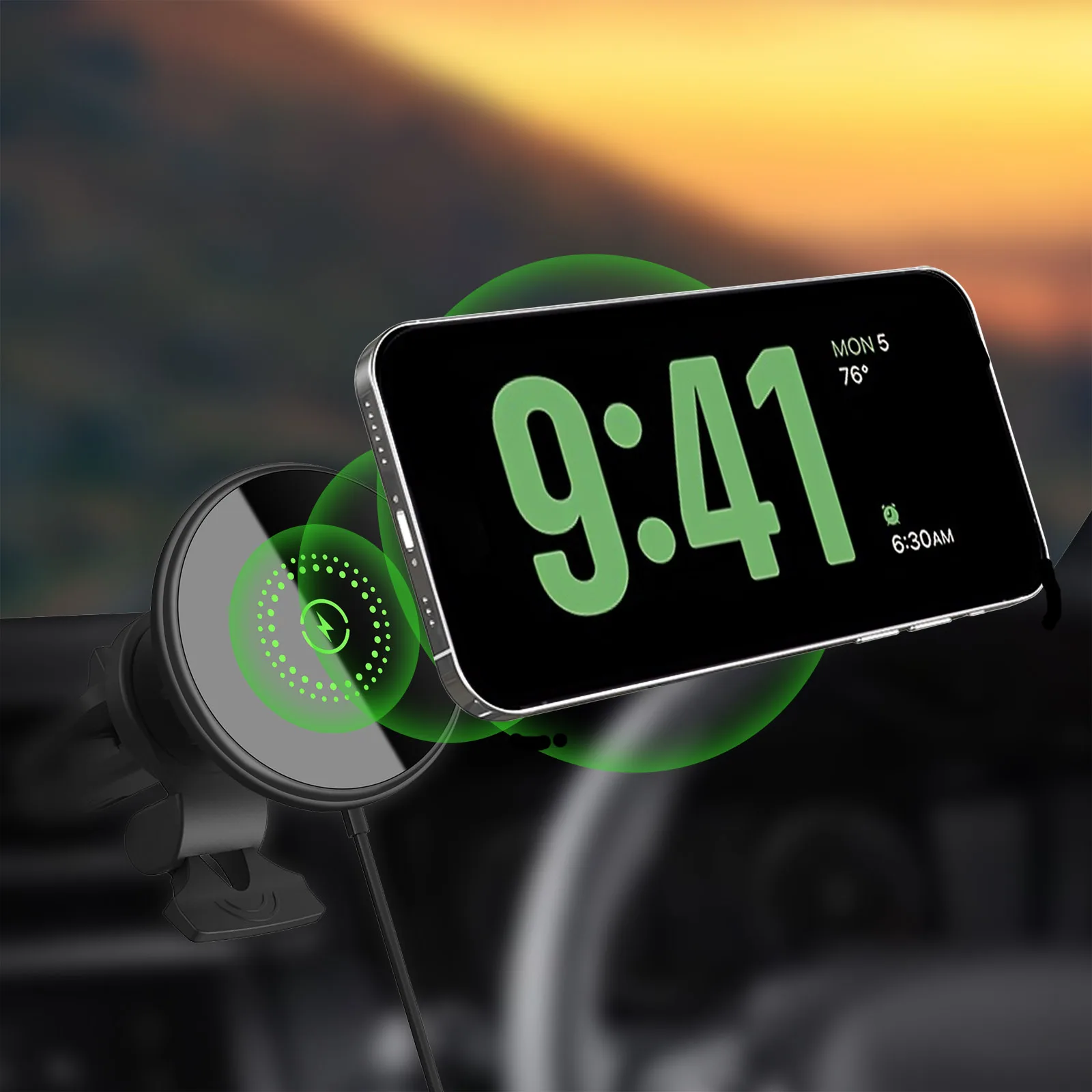 Magnetic Car Charger Mount 30W Fast Charging Air Vent Magnet Phone Holder Stand for iPhone 15 14 13 12 Pro Max Mini Safe Station