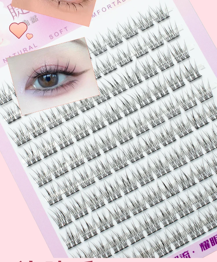 Fish Eyeslash Extension Personal Eye Lash Professional Makeup Individual Cluster Grafting Fake EyeLash Japanese False EyeLashes