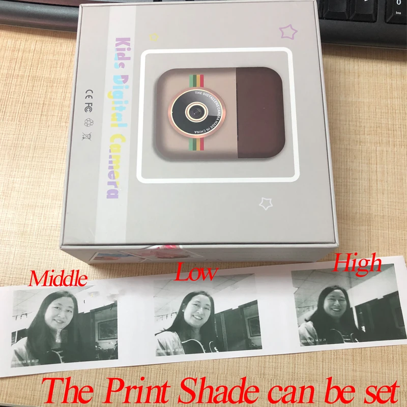 Children Camera Instant Print Camera For Kids 1080P Digital Camera With Thermal Photo Papers Child Toy Camera For Birthday Gifts