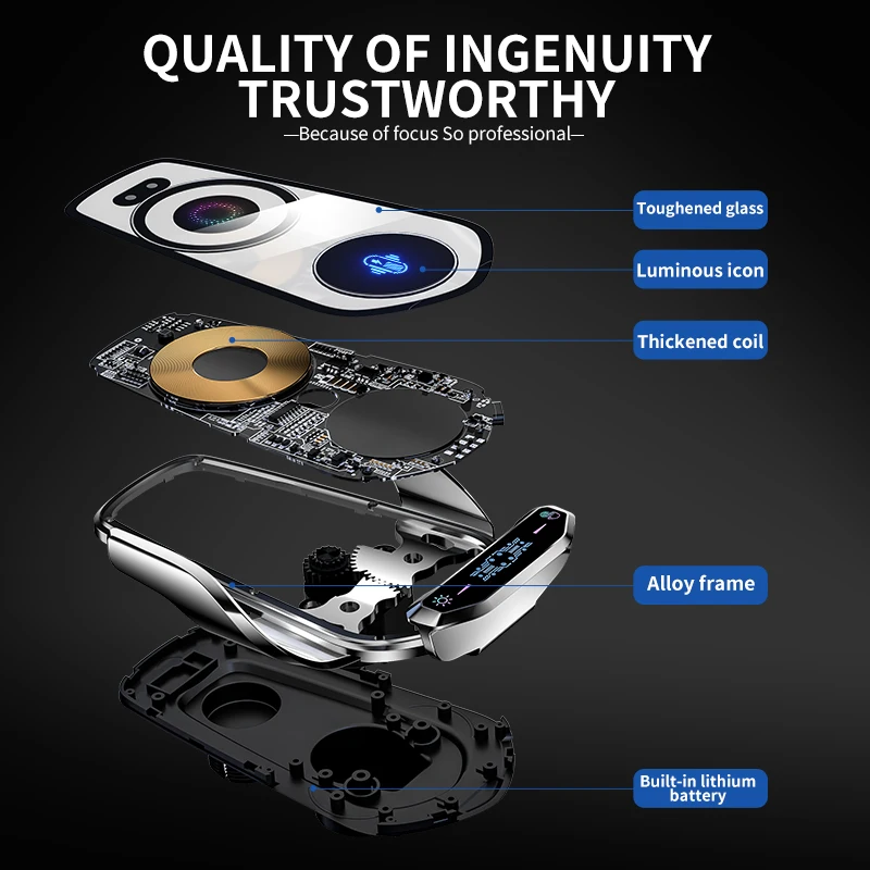 30W Car Phone Holder Wireless Charger Fast Charging Station For iPhone 14 13 12 X Iconic Brand Samsung Magnetic Wireless Car Charger