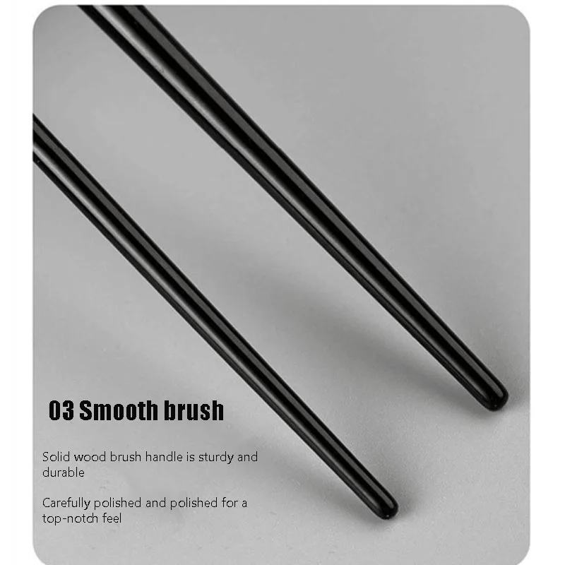Description Picture 5 of item1/2pcs Makeup Brushes Set Eyebrow Eyeliner Brush Small Angled Blade Liner Brow Contour Brush Beauty Cosmetics Eyeliner Tool