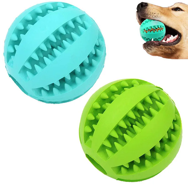 Description Picture 6 of itemPet Dog Toy Interactive Rubber Balls for Small Large Dogs Puppy Cat Chewing Toys Pet Tooth Cleaning Indestructible Dog Food Ball