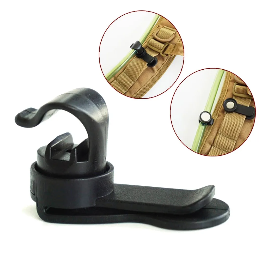 Description Picture 3 of itemOutdoor Hiking Backpack Hanger Magnetic Drinking Tube Water Bladder Clip Portable Water Bladder Hose Clip Removable Clamp