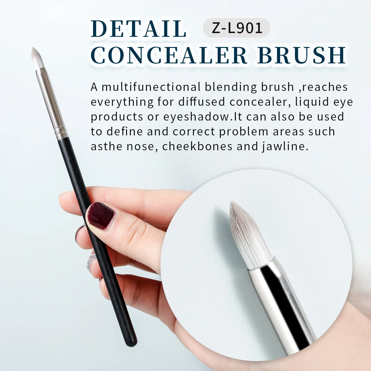 Description Picture 6 of itemOVW Foundation Brush Make Up Brush for Concealer Cosmetics Blusher BB Cream Contour Beauty tool