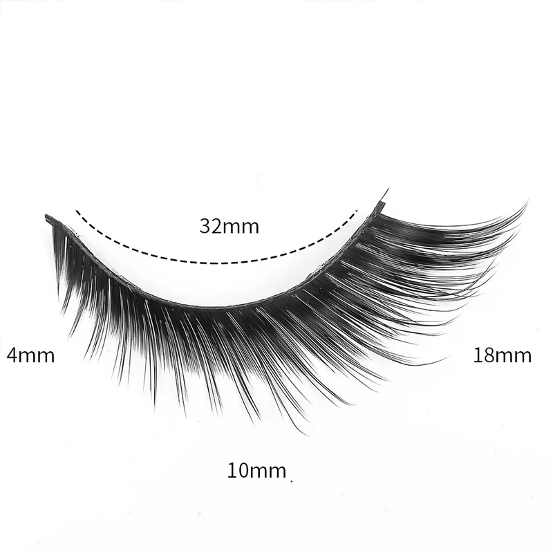 5Pairs Cat Eye Lashes Faux Mink Eyelashes Winged End Eye Elongated Eyelashes Fake Fox Eye Lashes Soft Natural Long Makeup Lashes