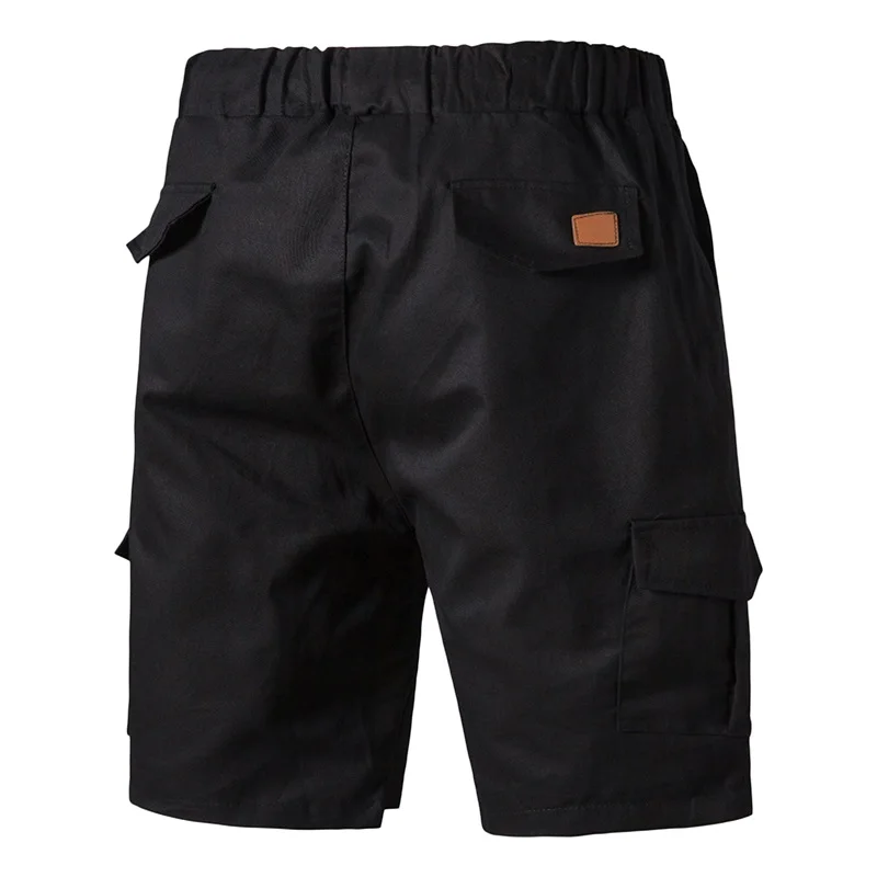 Description Picture 2 of itemMens Cargo Shorts Elastic Waist Outdoor Relaxed Fit Sport Shorts Jogger SweatShorts