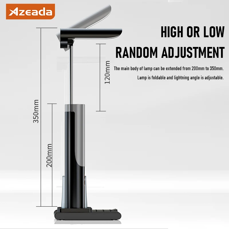 Azeada Multi-function 15W Wireless Charger Kit with Desk Lamp for iPhone 15 14 Pro Huawei MI Fast Wireless Charging Phone Holder