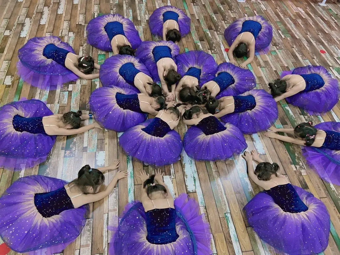 Description Picture 6 of itemRuoru Blingbing Red Color Girls Dress Kids Costume Ballet Dress Tutu Skirt with Adjustable Straps Ballerina Dress Leotard