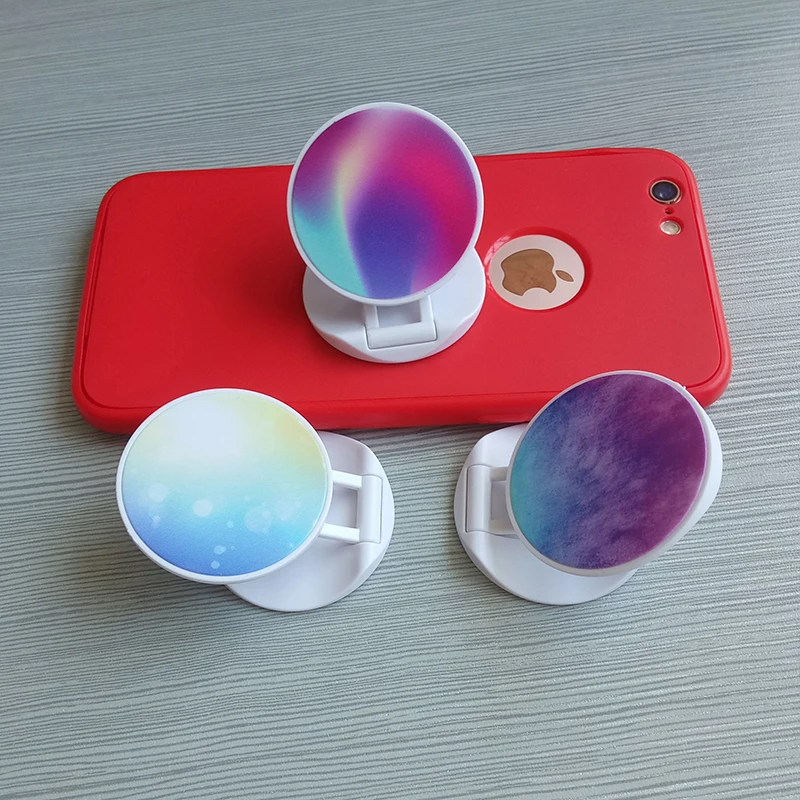 30 Pieces Blank Sublimation Phone Holders Phone Grip Blanks Heat Press Phone Grip Collapsible Phone Grip Holder