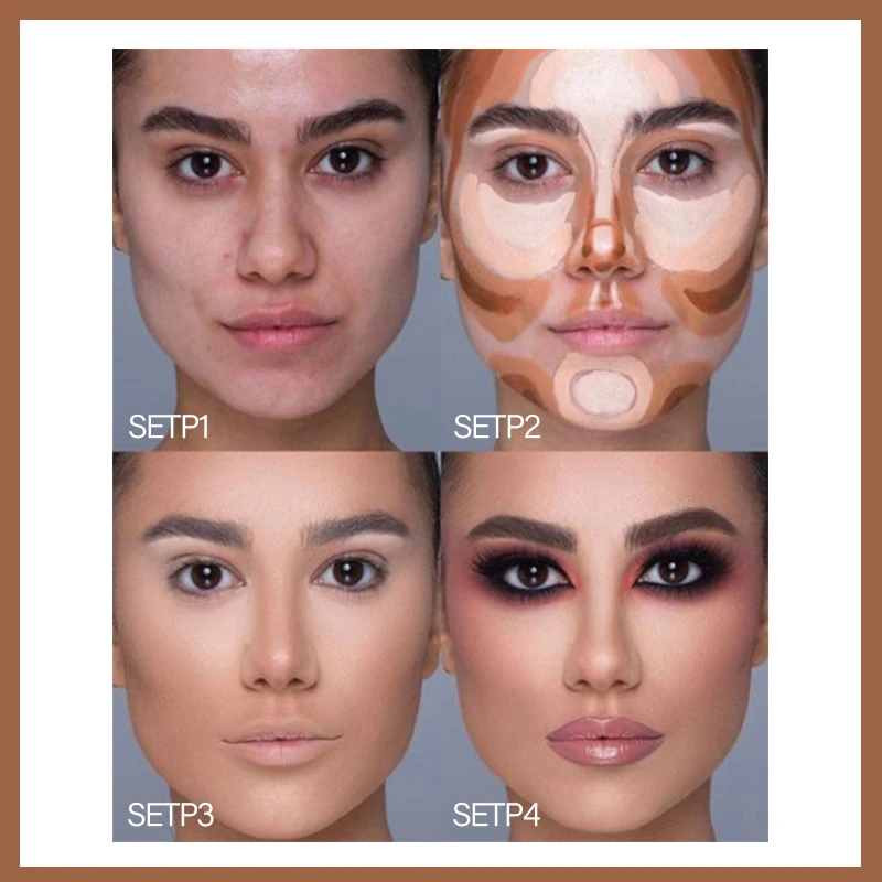 Description Picture 4 of itemHigh Quality Professional Makeup Base Foundation Cream for Face Concealer Contouring for Face Bronzer Beauty Women's Cosmetics