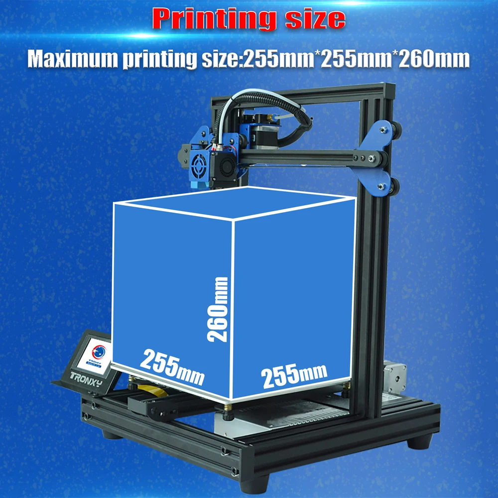 TRONXY XY-2 Pro Desktop 3D Printer DIY Kit Assembly 255*255*260mm Build Volume Support Auto Leveling Resume Print impressora 3d