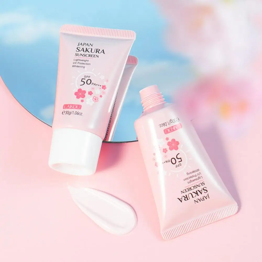 Description Picture 4 of itemWaterproof Sunscreen SPF50 Sakura UV Gel 1.06oz Sweat Resistant Moisturizing Sakura Sunscreen Sun Shield For All Skin Women