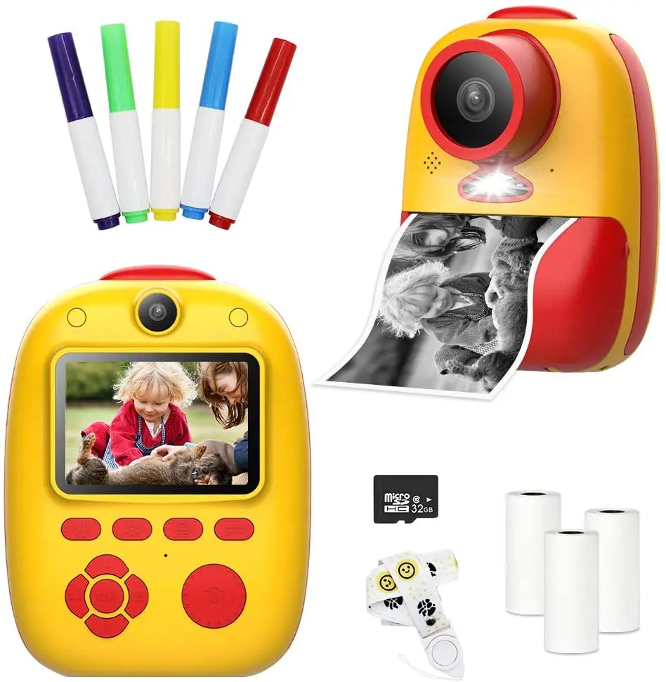 Description Picture 2 of itemInstant Camera Children's Camera for Child HD 1080P Video Digital Camera with Print Paper Cute Toy Camera for Kids Birthday Gift