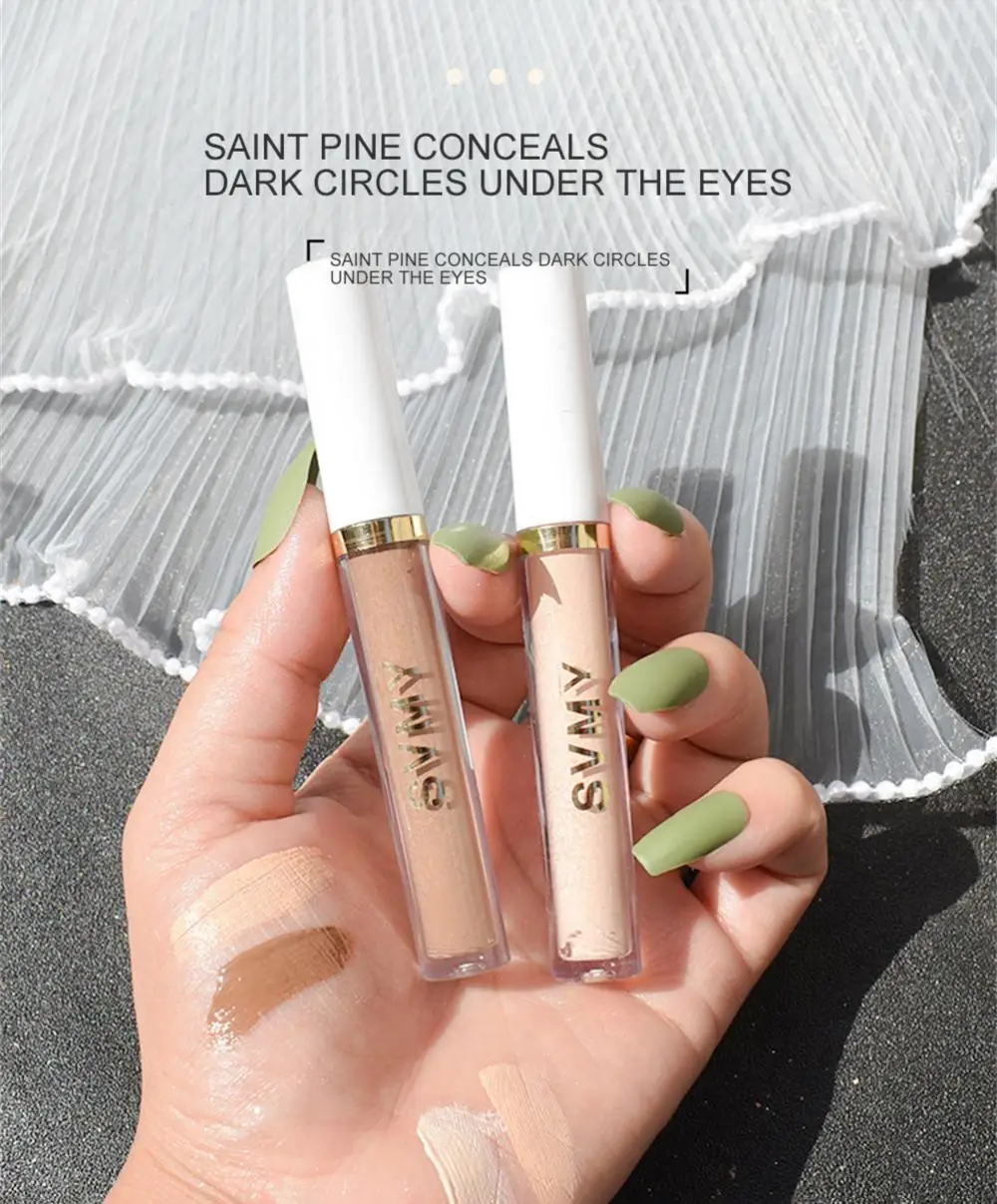 4 Colors Concealer Foundation Cream Cover Acne Spots Dark Circles Liquid Concealer Waterproof Wearing Face Makeup Concealer Tool