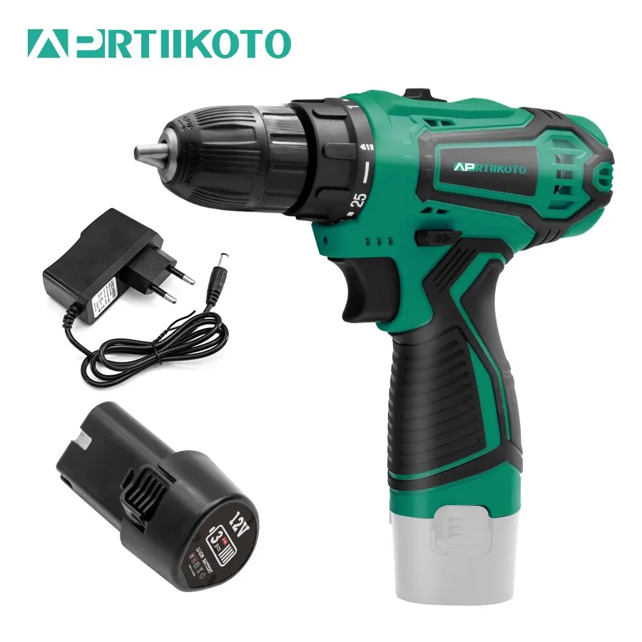 Description Picture 6 of itemAPRTIIKOTO Cordless Drill 12VF 16.8VF 21VF 36VF Electric Screwdriver Mini Cordless Power Driver DC Lithium Lon Battery 3/8