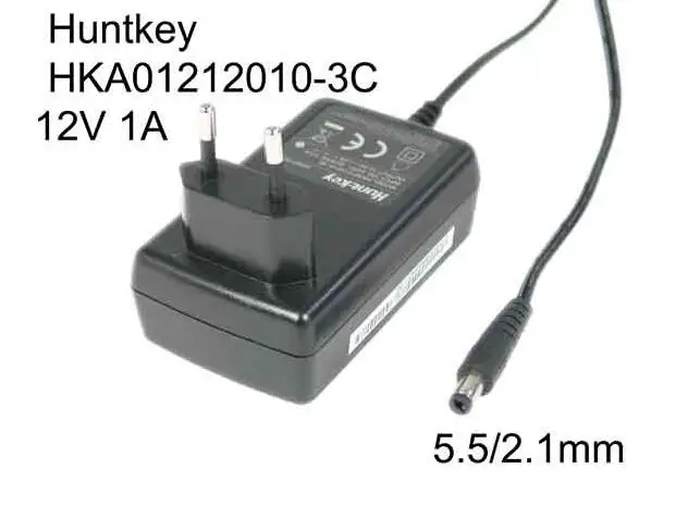 Huntkey  HKA01212010-3C, 24V 2.5A, 12V 1A, Barrel 5.5/2.1mm, EU 2-Pin Plug, Laptop Power Adapter