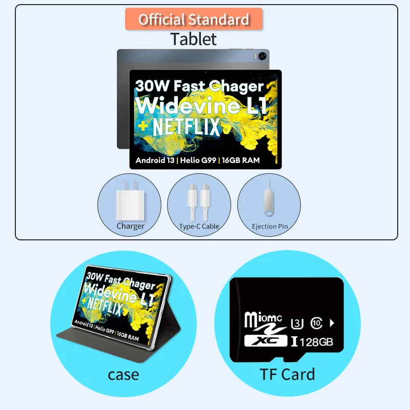 with case TF 128GB