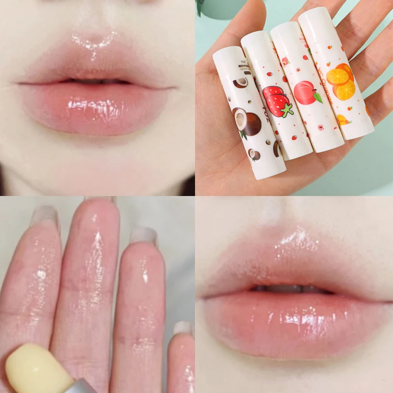 Fruit Flavor Lip Balm Long Lasting Moisturizing Lips Reduce Lip Line Anti Aging Anti-drying Hydration Lip Care Lipsticks Makeup