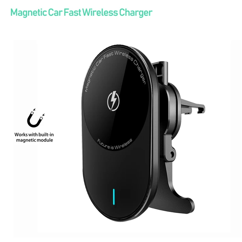 Description Picture 4 of itemCell	Phone Magnetic Car Holders Wireless Chargers for iPhone 12 13 14 Pro Max Magsafe 15W Induction Charging Mount Accessories