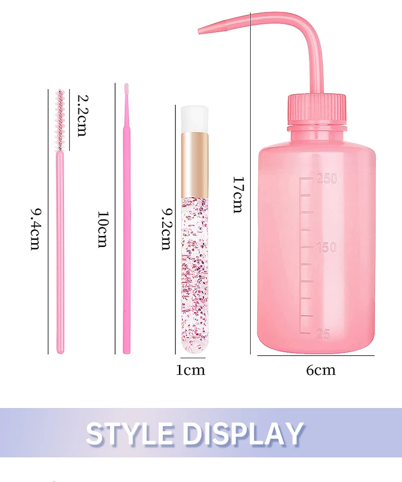 Description Picture 4 of itemHOT 153 Pcs Crystal Makeup Brushes Tool Set Lash Shampoo Eyebrow Microbrush Swab Comb Female Eyelash Extension Supplies