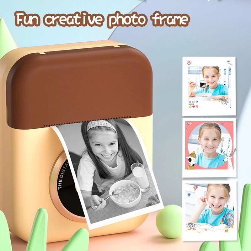 Children Camera Instant Print Camera For Kids 1080P Digital Camera With Thermal Photo Papers Child Toy Camera For Birthday Gifts