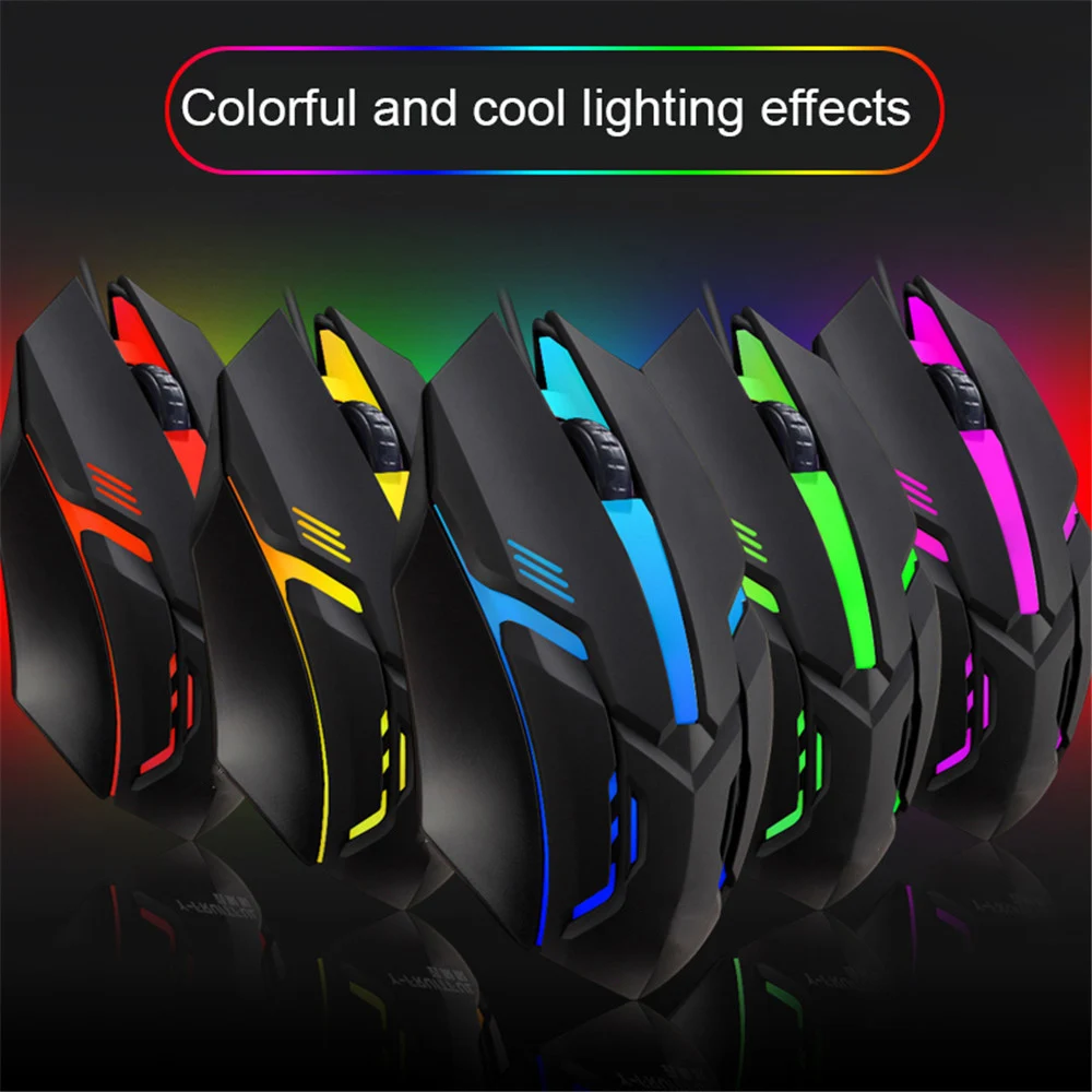 Description Picture 3 of itemE-Sports USB Wired Mouse Colorful LED Gaming Mouse 5000 DPI Wired Mice Optical Wired Gamer Mouse For Desktop Laptop PC Computer