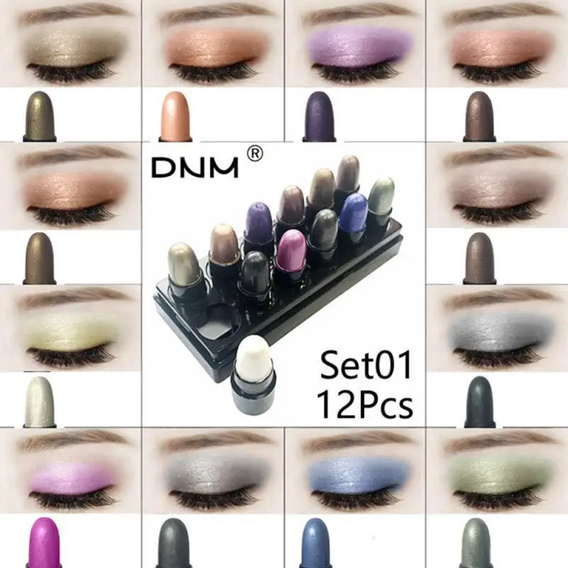 Description Picture 3 of itemSdotter 12Color/set Lying Silkworm Eye Shadow Box Set Eyeshadow Pencil Stick Waterproof Lasting Muti-purpose Eye Makeup Cosmetic