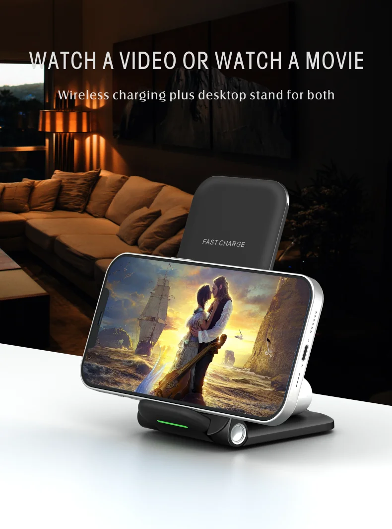 for OnePlus 9 Pro Qi Wireless Charger For OnePlus 10 Pro 15W Fast Charging Type C USB Charge Pad