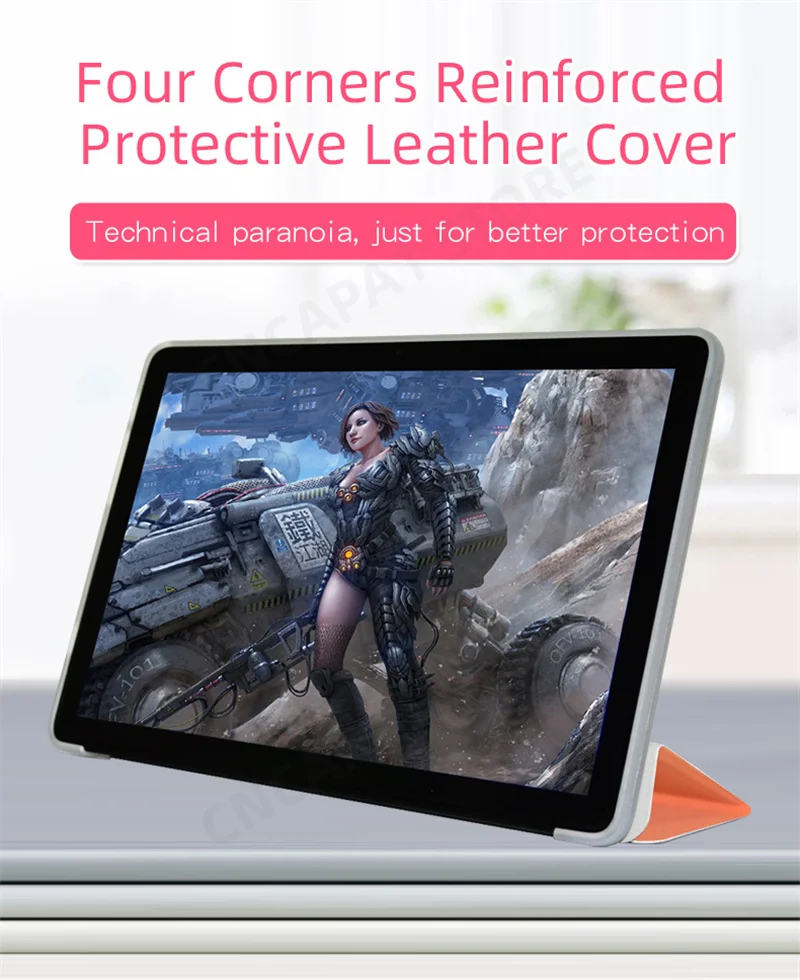 Description Picture 4 of itemSlim Folio PU Leather Cover For Teclast M40 Plus P40HD P40S 2023 Case with Soft TPU Back Shell Tri-Folded Standing