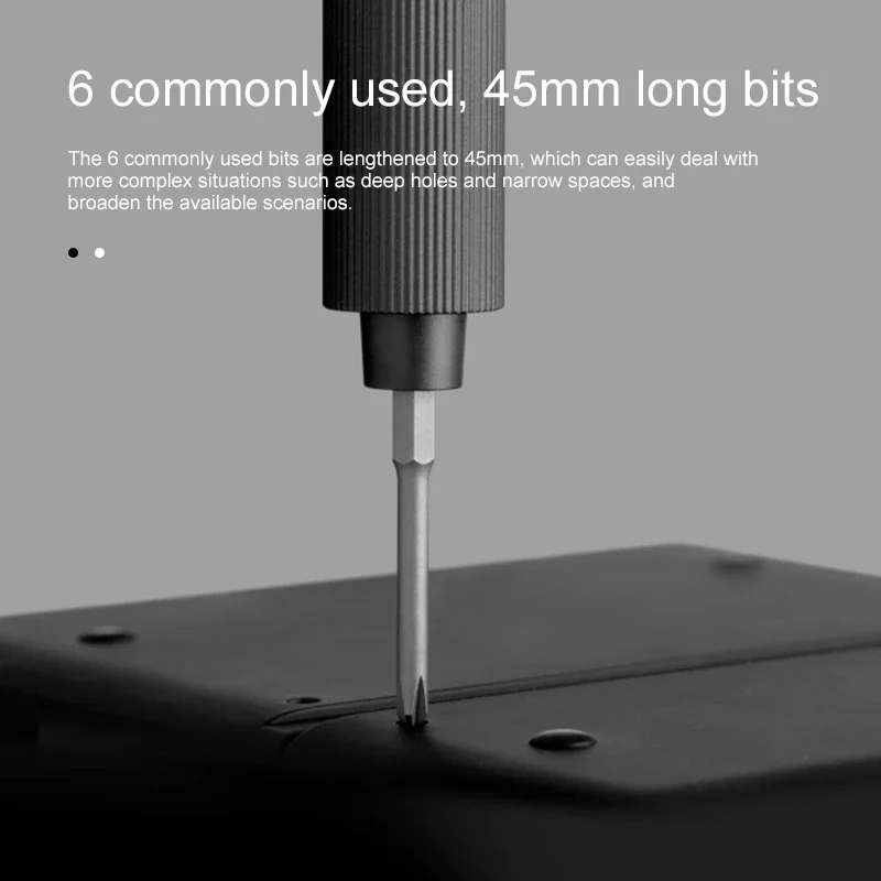 Iconic Brand Mijia Electric Precision Screwdriver Kit Type-C Rechargeable 2 Gear Torque S2 Steel Precision 24 Bits Screw Driver Set