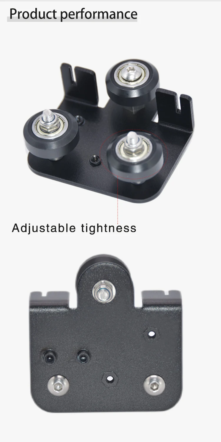 Description Picture 3 of item3D Printer Parts Extruder Back Support Plate With Pulley Extruding Backplate For Ender 3 Ender 3 Pro CR-10 CR-10S S4 S5 Series