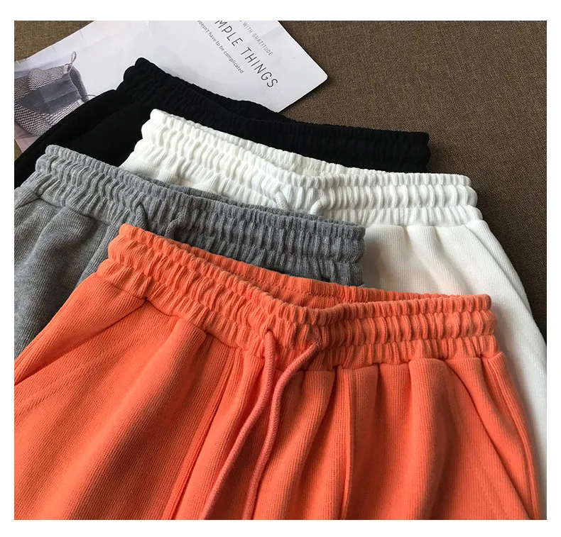 Description Picture 6 of itemSports Shorts Women Summer 2021 Cotton Female High Loose Tight Waist Waist Thin wide-legged Slacks Short Pants WBXD16