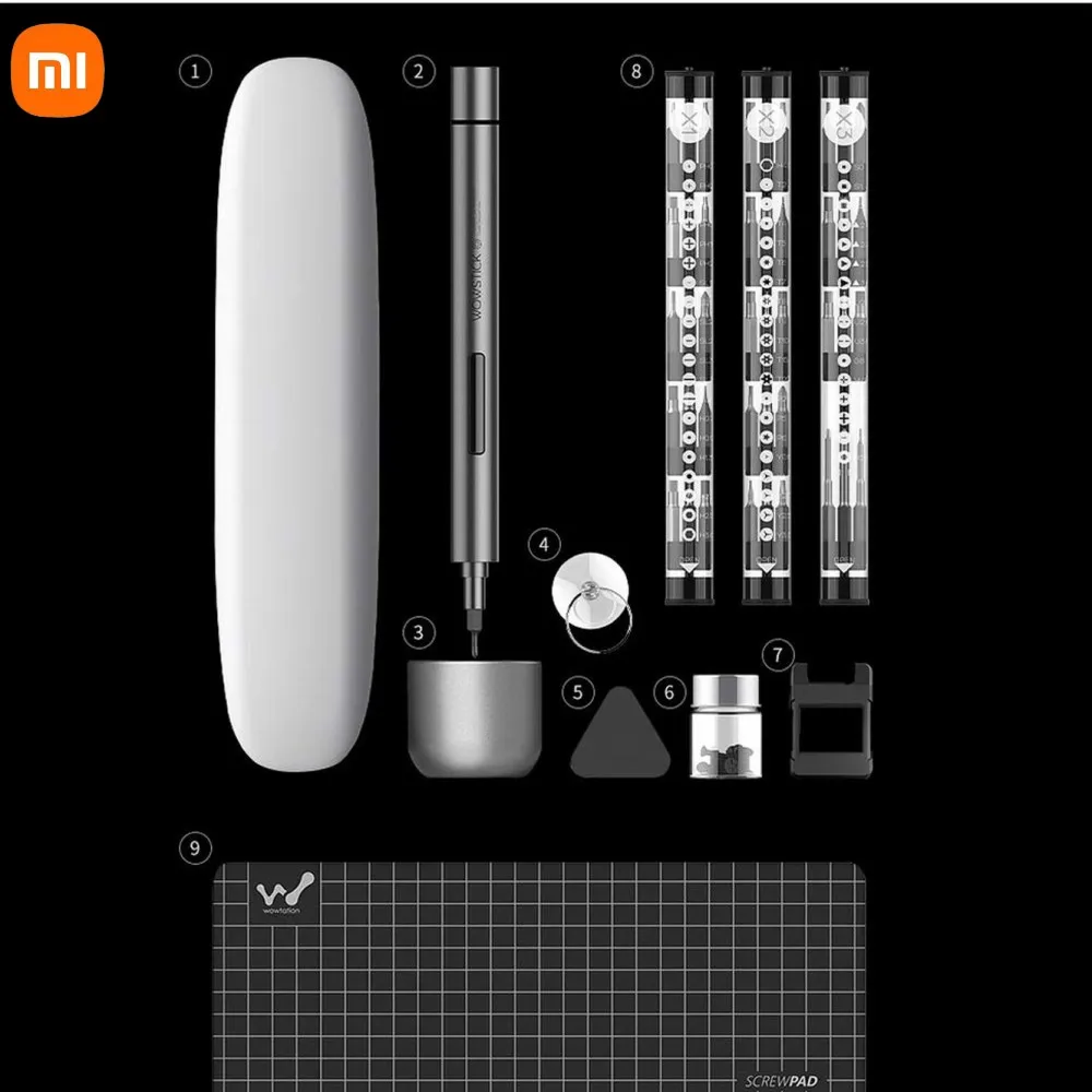 Iconic Brand WOWSTICK 1F+ 69 in Electric Screwdriver Cordless Lithium-ion Charge LED Power Screwdriver Home Repair Tool Set