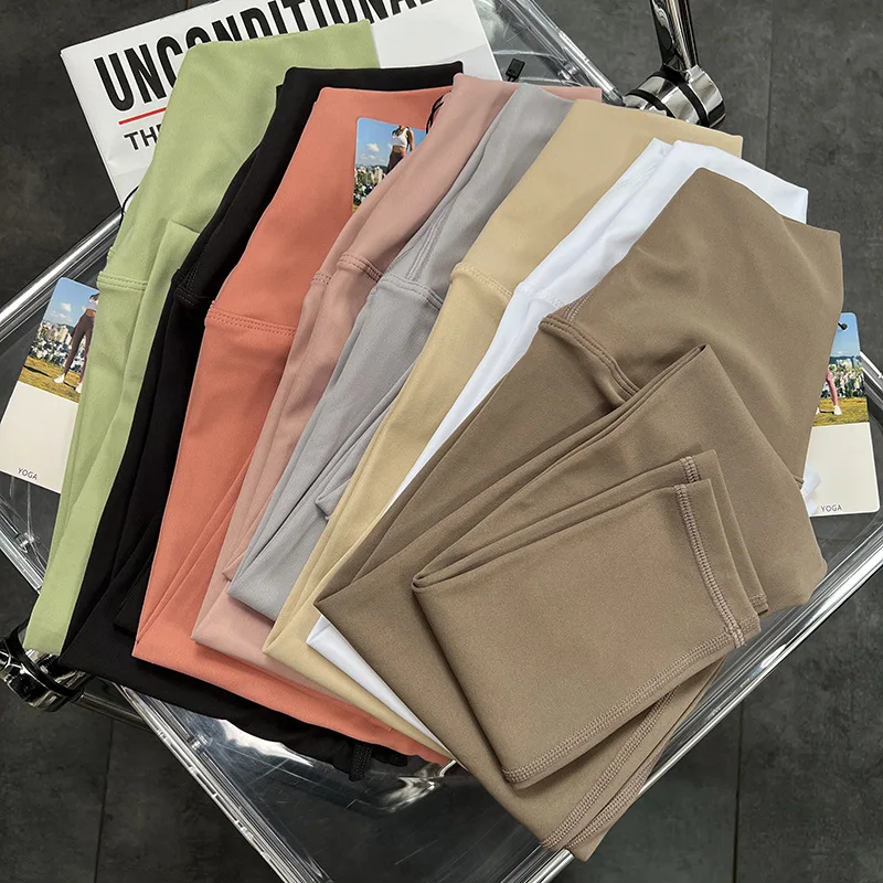 Description Picture 4 of itemLulu Women Yoga Pants High Waist Soft Sports Leggings Workouts Fitness Sport Trousers Gym Running Pants Thin Tights Legging