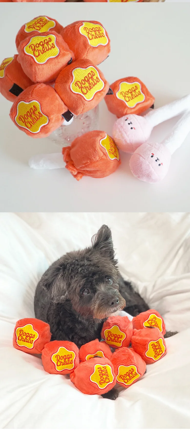 Description Picture 4 of itemPuppy Dog Plush Toy Candy Hidden Food Sniffing Toy Small Dog Cute Pet Dog Sound Plush Toy Pet Interactive Dog Toys Accessories
