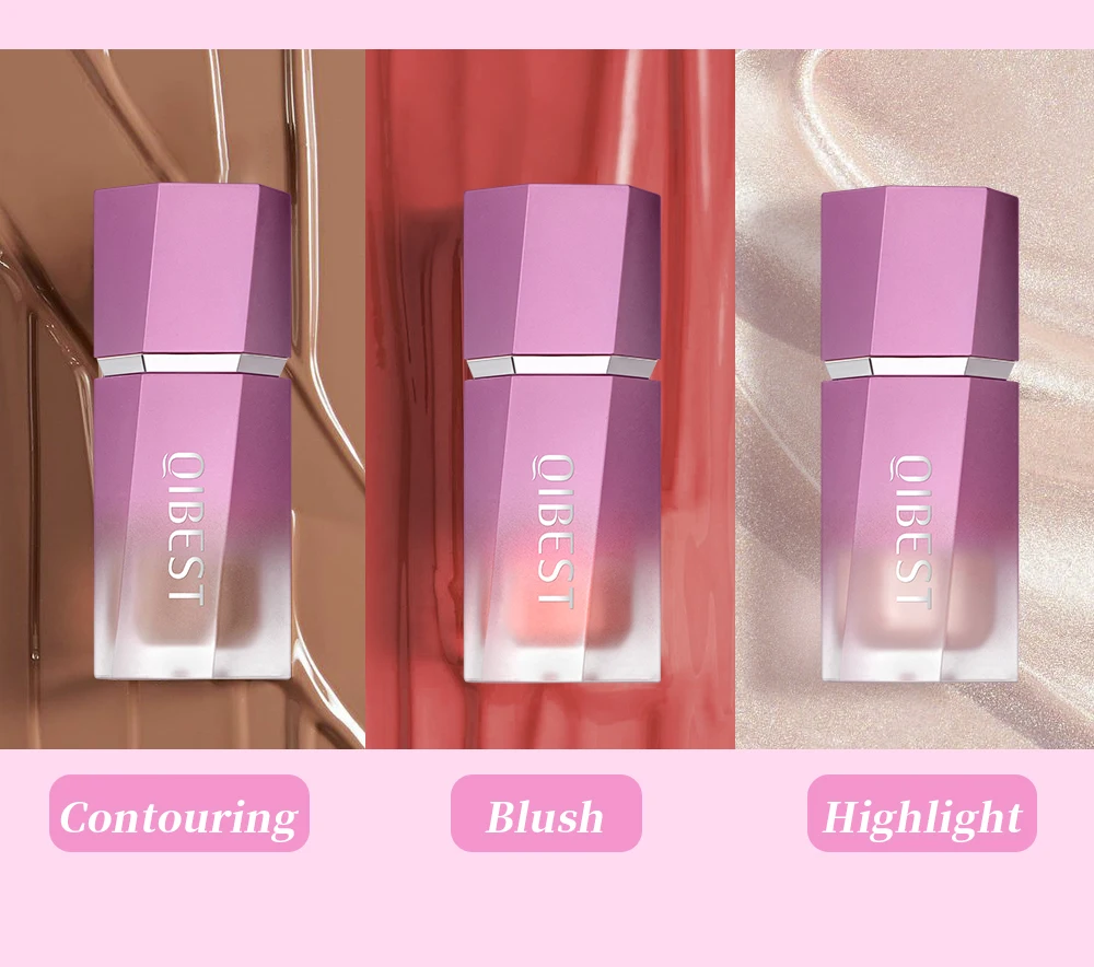 Description Picture 3 of itemQIBEST Highlighter Bronzer Contour Stick For Face Blush Powder Creamy Makeup Liquid Contour Stick Natural Matte Highlighters New