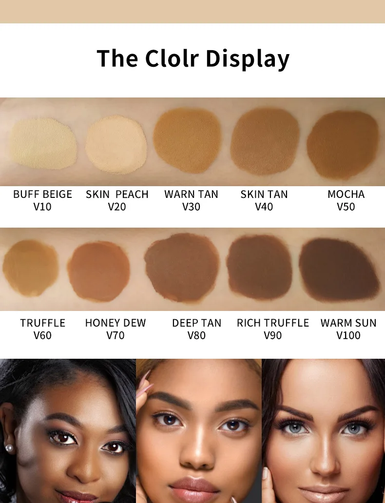 Description Picture 6 of itemPrivate Label Makeup Concealer Liquid Full Coverage Eye Dark Circles Blemish 10 Colors New Dark Skin Face Contour Cosmetics