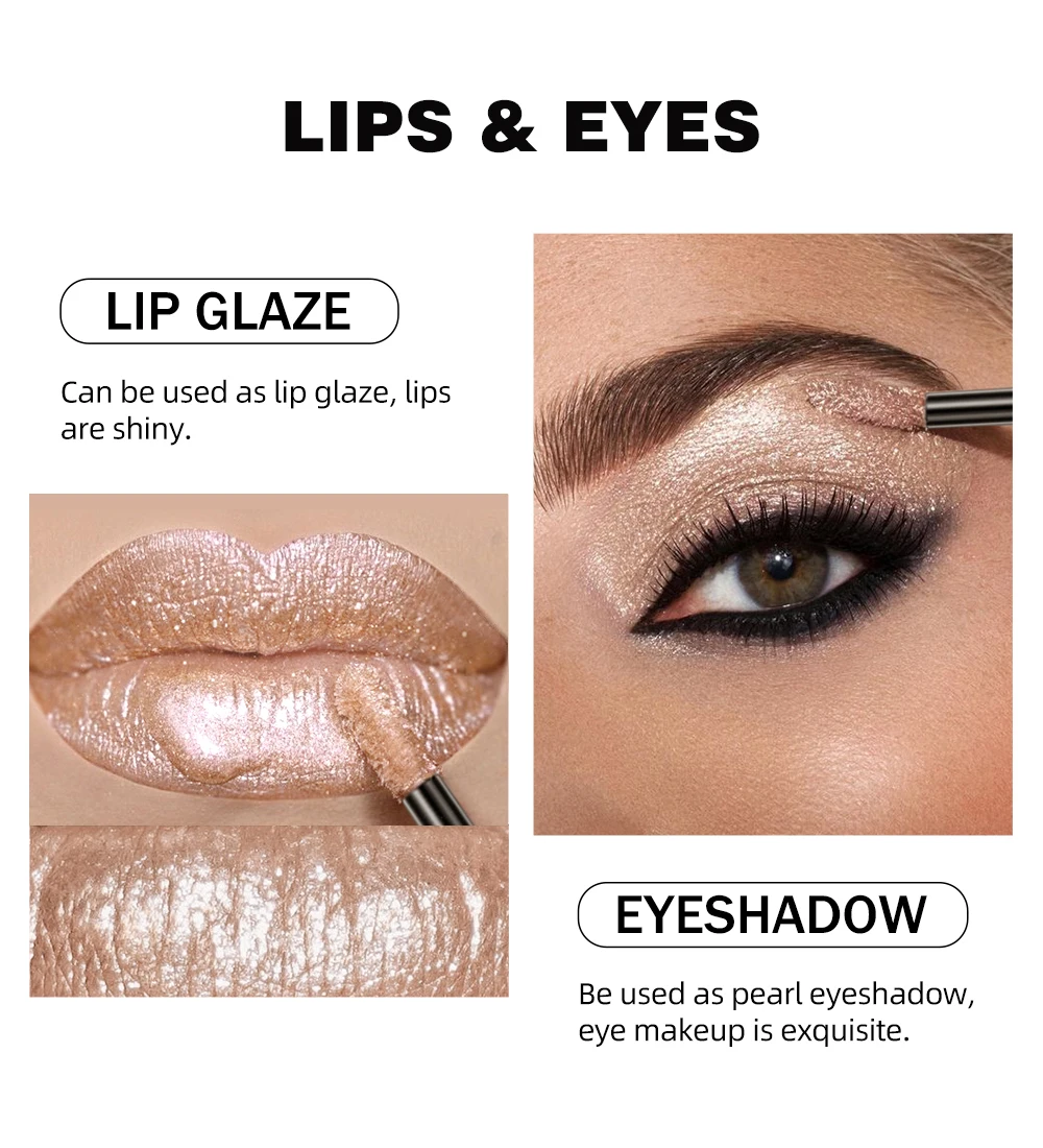 Description Picture 4 of itemQIBEST Glitter Diamond Liquid Lipstick Waterproof Long Lasting Pearl Shiny Lip Gloss Metal Charming Women Lip Makeup 6 Colors