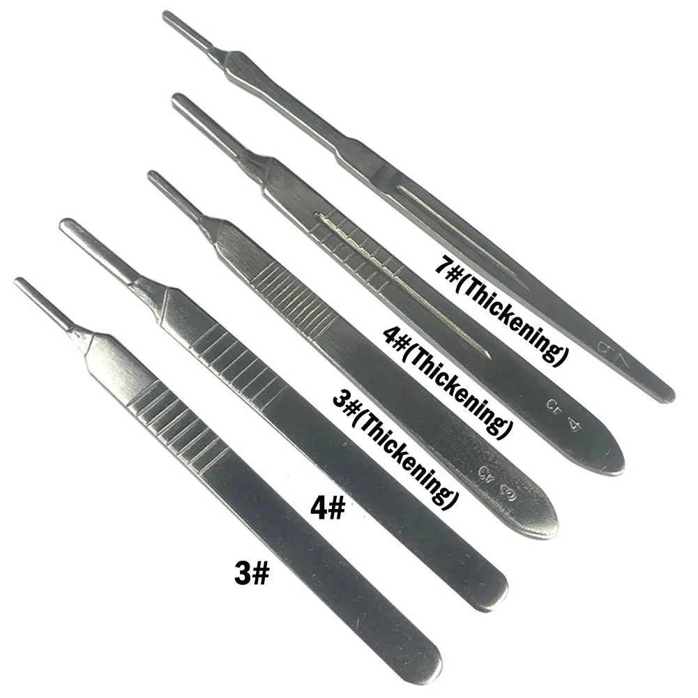 Description Picture 3 of itemSteel Scalpel Handle Utility Blade Handle Carving Replacement 3# 4#/7# PCB Repair Animal Surgical Knife Carving DIY Hand Tools