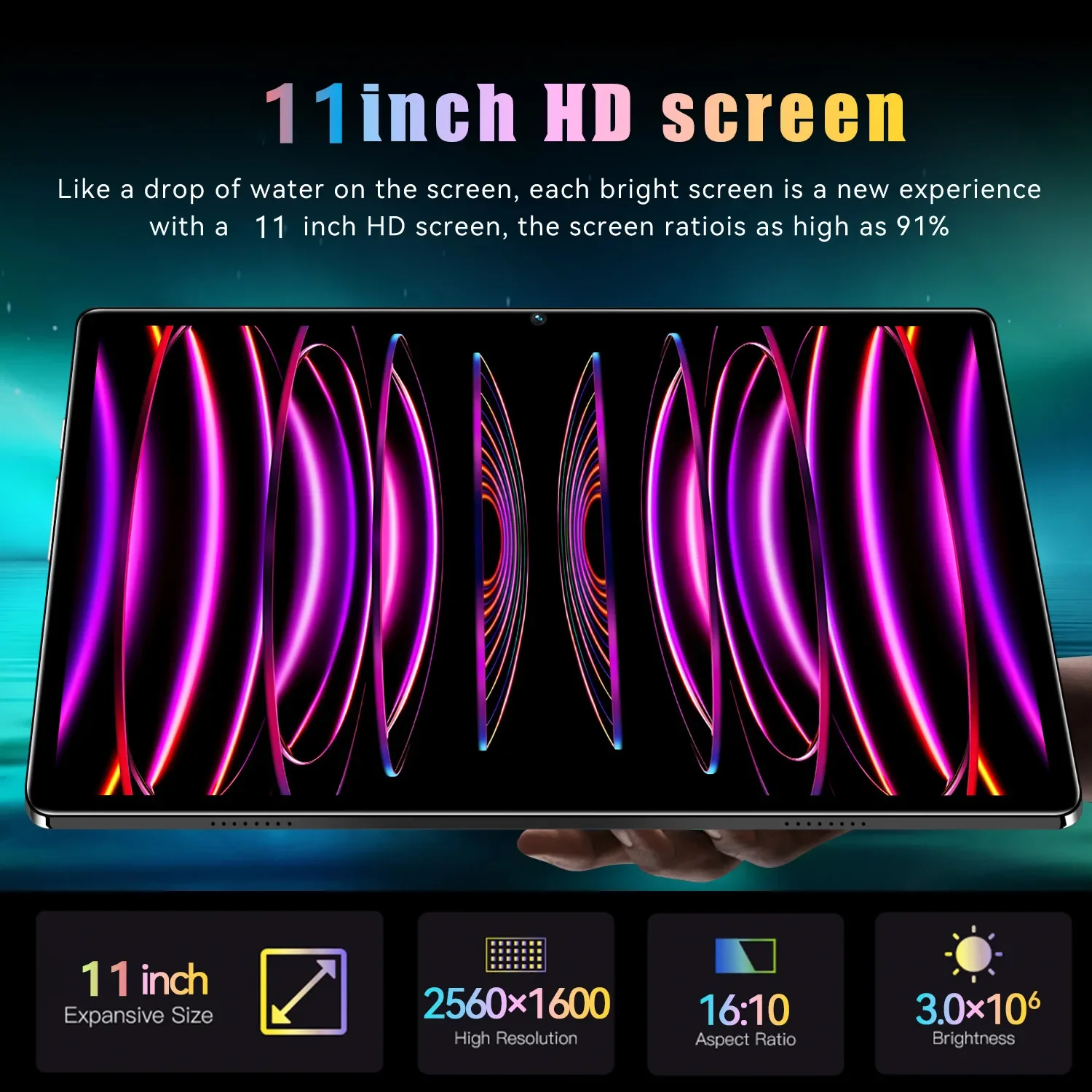 Description Picture 5 of itemGlobal Version New Pad6Pro Tablet Android13 11 Inch 16GB 512GB 5G Dual SIM Phone Call GPS Bluetooth WiFi Google Tablet PC