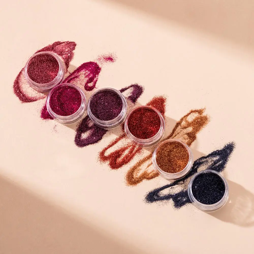 Description Picture 4 of itemGlitter Lips Kit Smudg-Pproof Water-Proof Long-Lasting Sparkle Liquid Lipstick Set With Double End Lip Brush Lip Glitter Primer