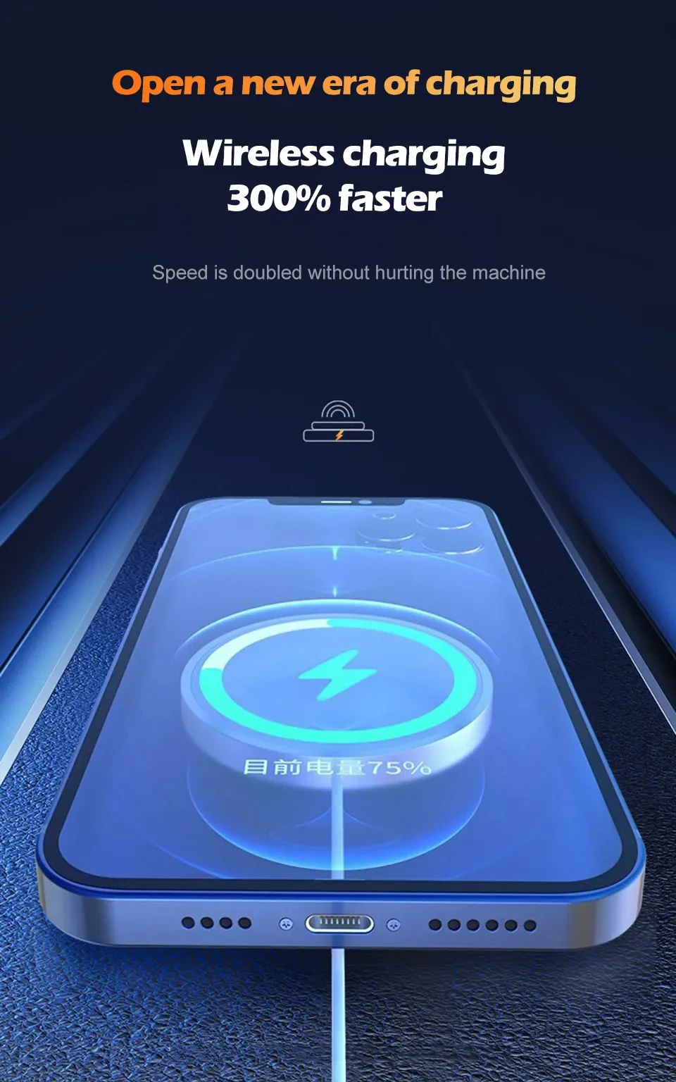 Description Picture 4 of itemFor Magsafe 20W Fast Magnetic Wireless Fast Charging For iPhone 15 14 13 12 11 Pro Max Plus Mini USB-C Fast Charging Accessories