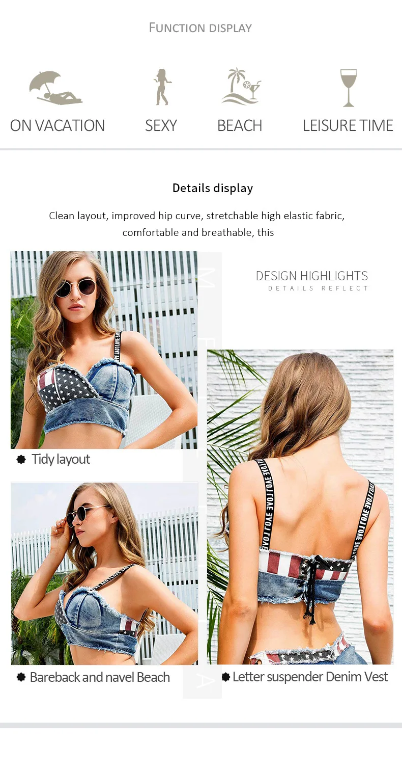 Description Picture 3 of itemNightclub Sexy Tight Denim Shorts New Arrival Rafted 2023 Ultra Short Fashionable Low Waist Jeans for Women