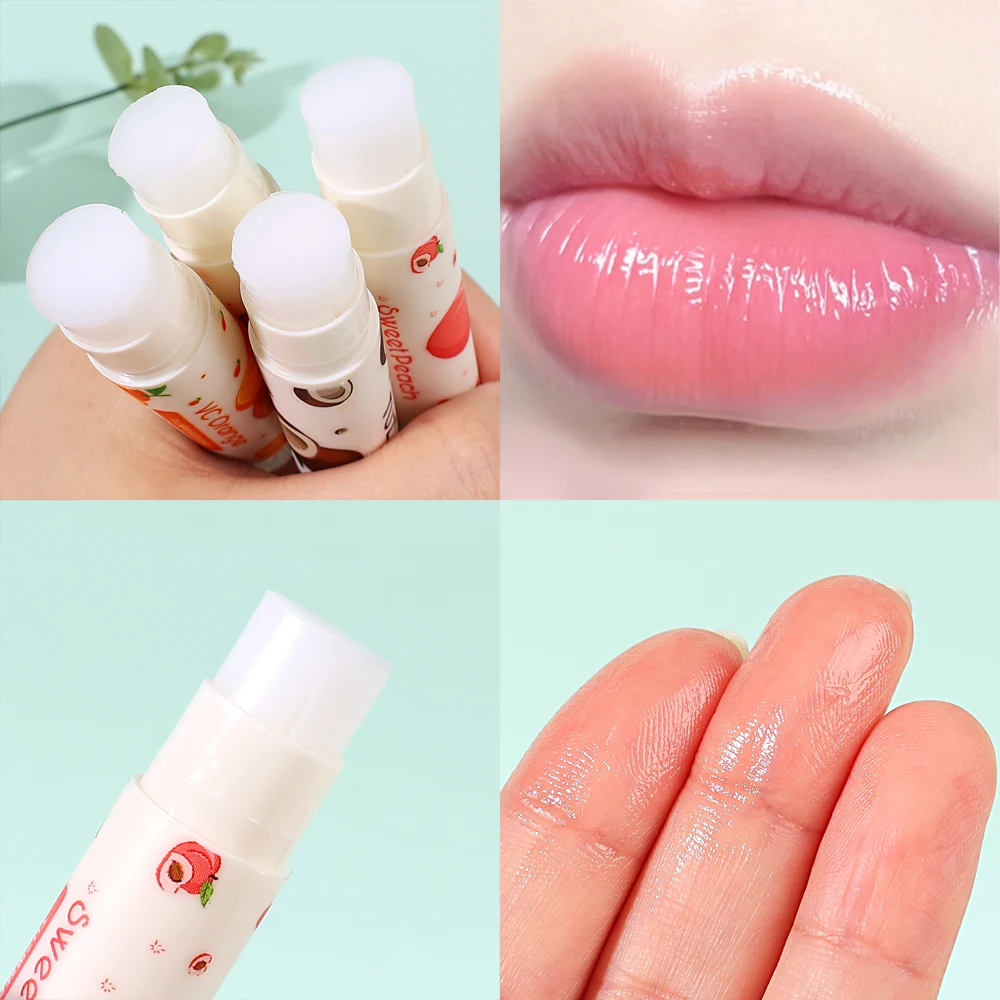 Fruit Flavor Lip Balm Long Lasting Moisturizing Lips Reduce Lip Line Anti Aging Anti-drying Hydration Lip Care Lipsticks Makeup