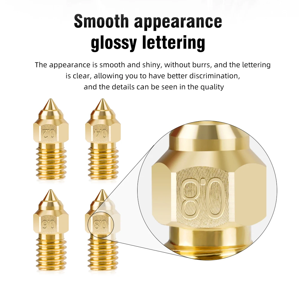 Description Picture 4 of itemFor Ender 3 V3 SE NOZZLE Brass Hardened Nozzles For Spider Hotend Ender7 Ender 5 S1 Serise Extruder Nozzle
