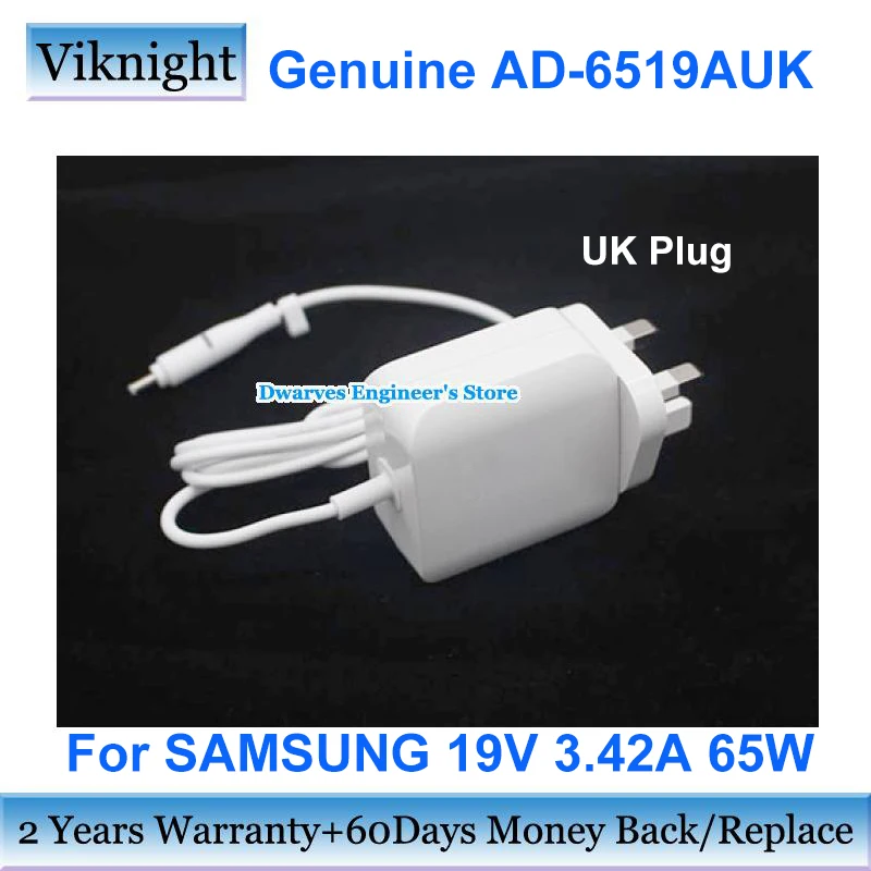 EU US UK AU Plug 19V 3.42A 65W AC Adapter Charger For Samsung 551XAA 550XTA 55X0AA AD-6519AKR PSCV650105A Laptop Power Supply