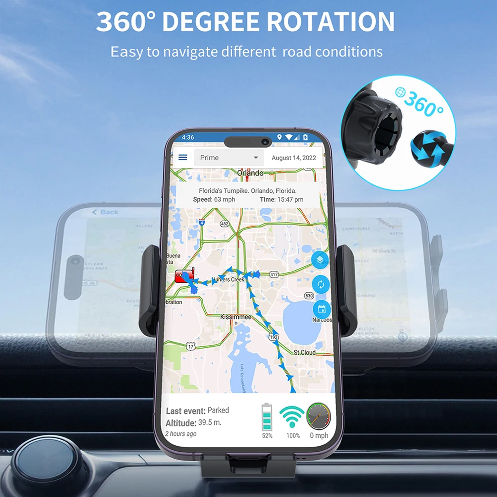 Bonola Automatic Clamping Car Wireless Charger with Cooler Fan for Samsung Z Flip 5 Phone GPS Navigation Wireless Chargers Mount
